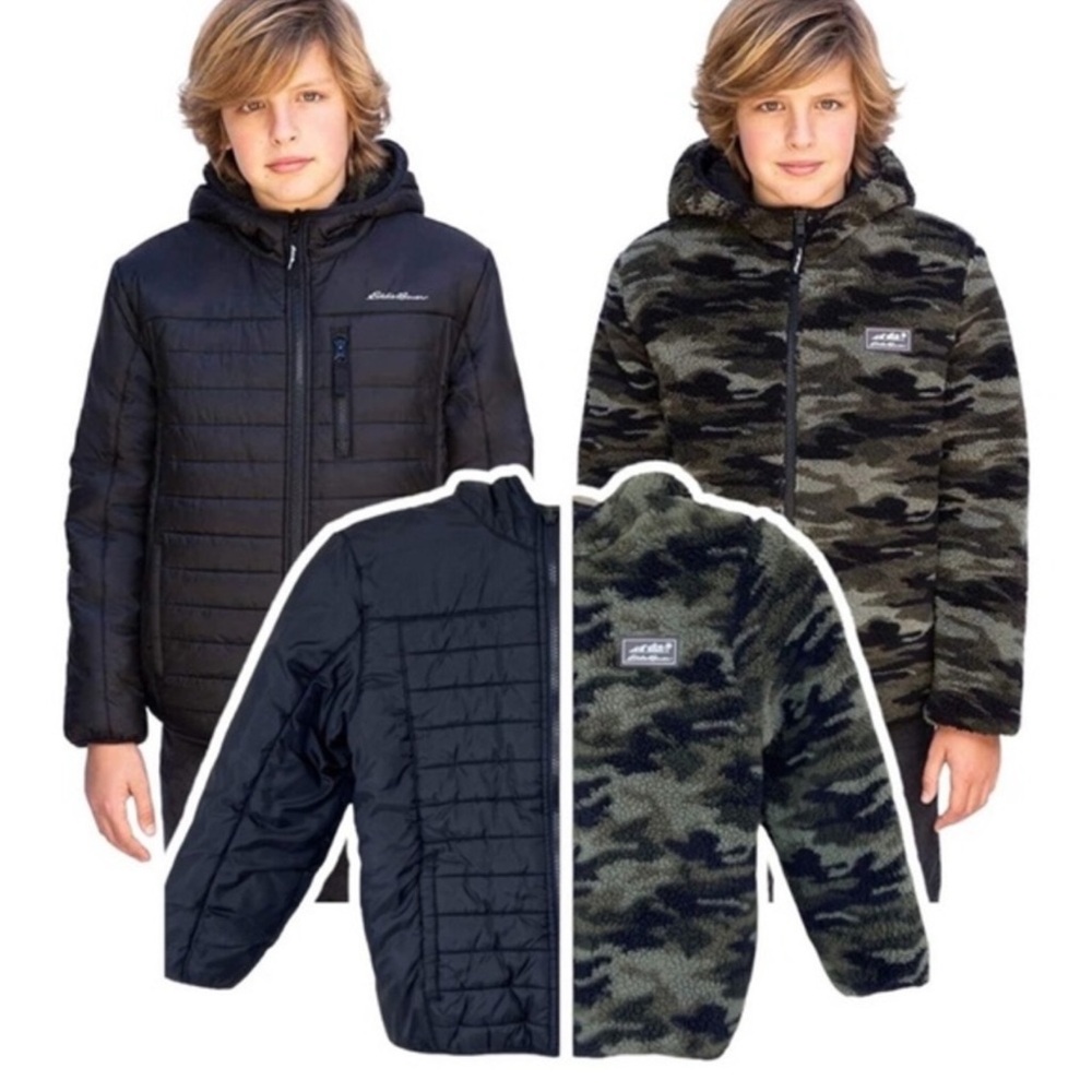 EUC! Eddie Bauer kid reversible jacket
